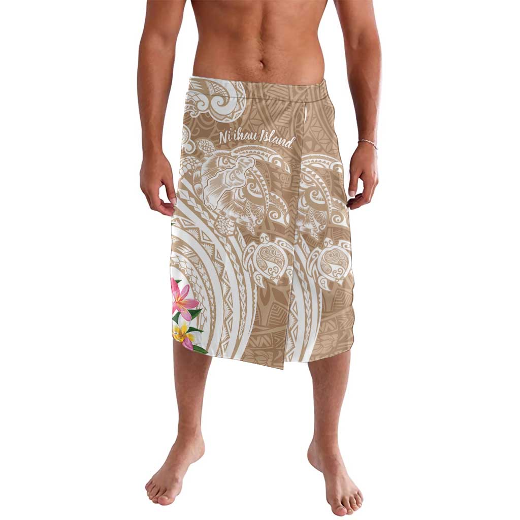 Aloha Ni’ihau Island Personalized Lavalava Beige Dreamy Turtle