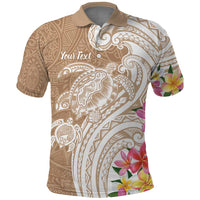 Aloha Ni’ihau Island Personalized Polo Shirt Beige Dreamy Turtle