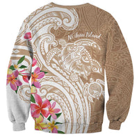 Aloha Ni’ihau Island Personalized Sweatshirt Beige Dreamy Turtle