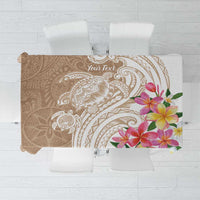 Aloha Niihau Island Personalized Tablecloth Beige Dreamy Turtle LT7 Beige - Polynesian Pride