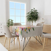 Aloha Niihau Island Personalized Tablecloth Beige Dreamy Turtle LT7 - Polynesian Pride