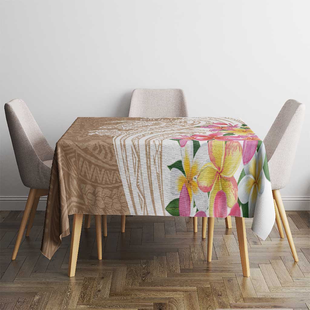 Aloha Niihau Island Personalized Tablecloth Beige Dreamy Turtle LT7 - Polynesian Pride