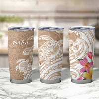 Aloha Niihau Island Personalized Tumbler Cup Beige Dreamy Turtle LT7 - Polynesian Pride