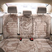 Hawaii Father's Day Vintage Lei Back Car Seat Cover Hauoli la Makuakane - Beige LT7 - Polynesian Pride