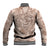 Hawaii Father's Day Vintage Lei Baseball Jacket Hauoli la Makuakane - Beige