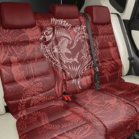 Hawaii Father's Day Vintage Lei Back Car Seat Cover Hauoli la Makuakane - Red LT7 - Polynesian Pride