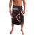 Maori Taiaha Whakairo Personalized Lavalava Red Poutama Motifs