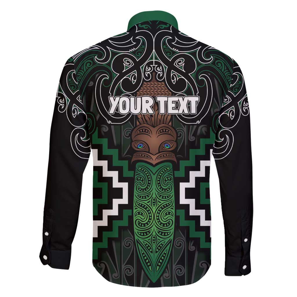 Maori Taiaha Pounamu Whakairo Personalized Family Matching Puletasi and Hawaiian Shirt Jade Poutama Motifs LT7 - Polynesian Pride