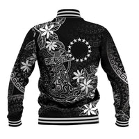 Black Kuki Airani Tapakau Baseball Jacket Tribal Anchor Mix Tiare LT7 - Polynesian Pride