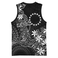 Black Kuki Airani Tapakau Basketball Jersey Tribal Anchor Mix Tiare LT7 - Polynesian Pride