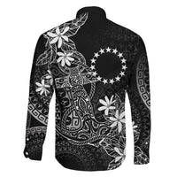 Black Kuki Airani Tapakau Family Matching Summer Maxi Dress and Hawaiian Shirt Tribal Anchor Mix Tiare LT7 - Polynesian Pride