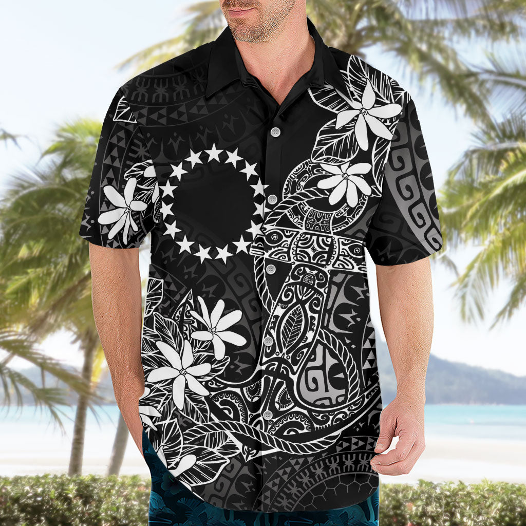 Black Kuki Airani Tapakau Hawaiian Shirt Tribal Anchor Mix Tiare LT7 - Polynesian Pride