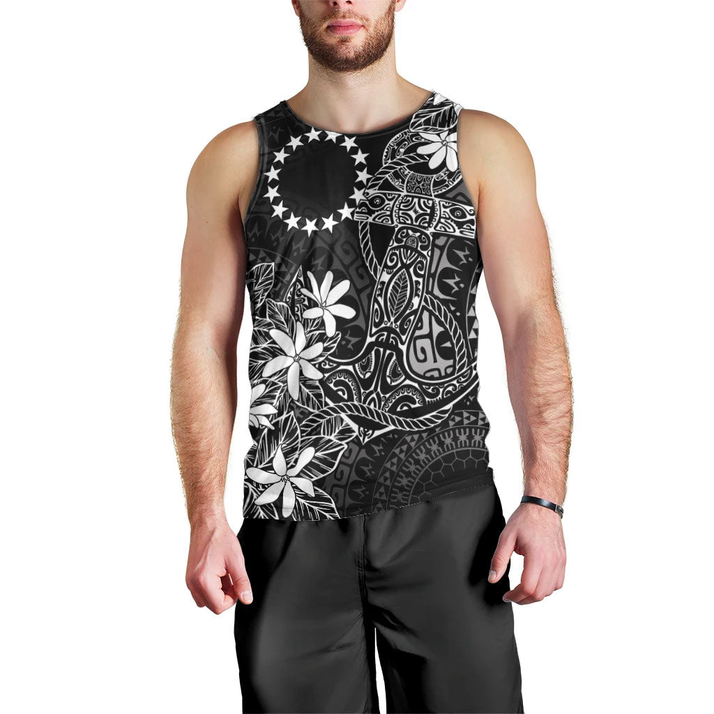 Black Kuki Airani Tapakau Men Tank Top Tribal Anchor Mix Tiare