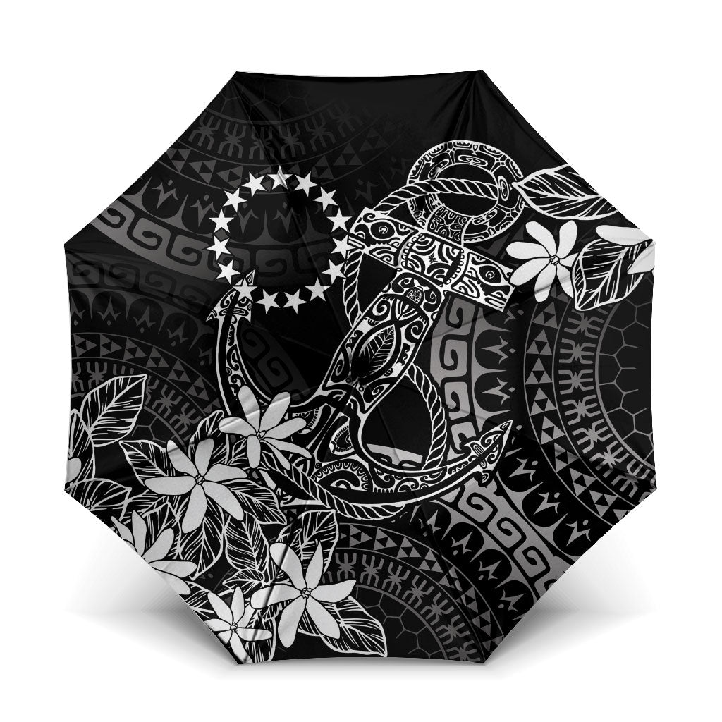 Black Kuki Airani Tapakau Umbrella Tribal Anchor Mix Tiare