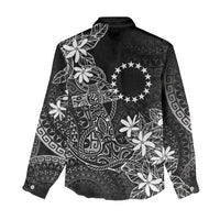 Black Kuki Airani Tapakau Women Casual Shirt Tribal Anchor Mix Tiare LT7 - Polynesian Pride