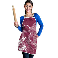 Maroon Kuki Airani Tapakau Apron Tribal Anchor Mix Tiare LT7 - Polynesian Pride