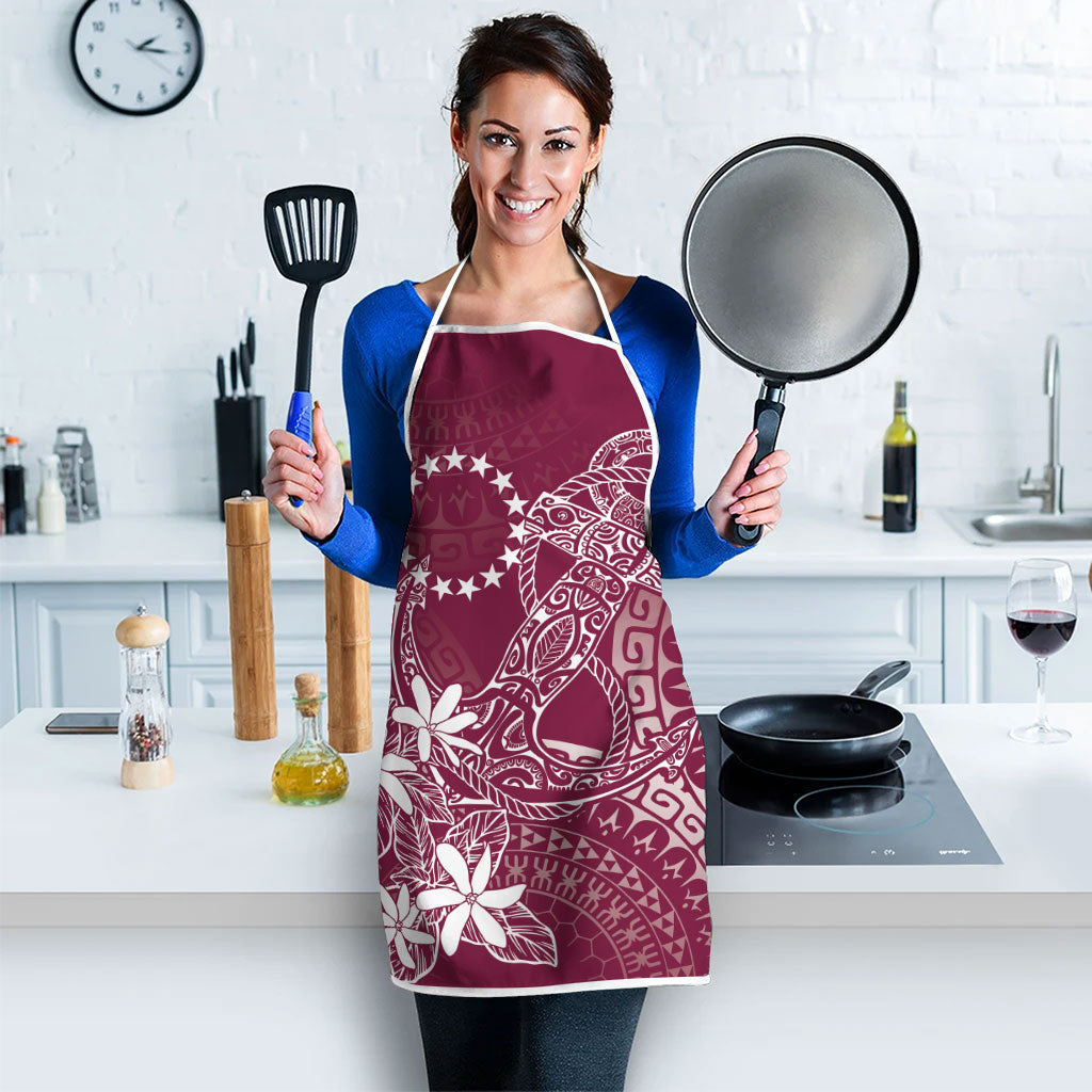 Maroon Kuki Airani Tapakau Apron Tribal Anchor Mix Tiare LT7 - Polynesian Pride