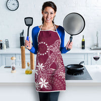 Maroon Kuki Airani Tapakau Apron Tribal Anchor Mix Tiare LT7 - Polynesian Pride