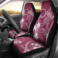 Maroon Kuki Airani Tapakau Car Seat Cover Tribal Anchor Mix Tiare LT7 - Polynesian Pride