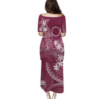 Maroon Kuki Airani Tapakau Puletasi Tribal Anchor Mix Tiare
