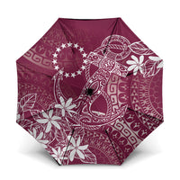 Maroon Kuki Airani Tapakau Umbrella Tribal Anchor Mix Tiare