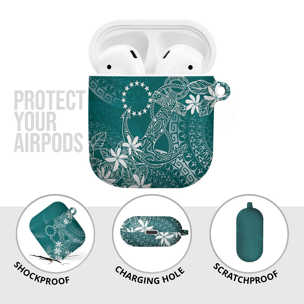 Teal Kuki Airani Tapakau AirPods Case Tribal Anchor Mix Tiare