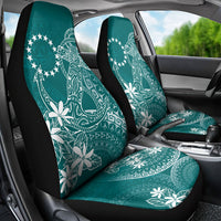 Teal Kuki Airani Tapakau Car Seat Cover Tribal Anchor Mix Tiare LT7 - Polynesian Pride