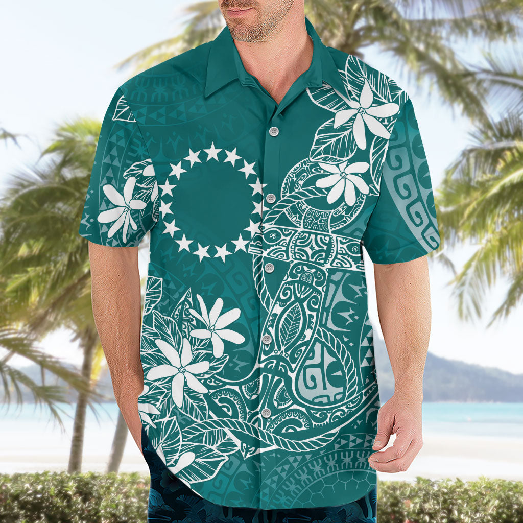 Teal Kuki Airani Tapakau Hawaiian Shirt Tribal Anchor Mix Tiare LT7 - Polynesian Pride