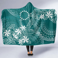 Teal Kuki Airani Tapakau Hooded Blanket Tribal Anchor Mix Tiare