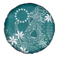 Teal Kuki Airani Tapakau Spare Tire Cover Tribal Anchor Mix Tiare LT7 - Polynesian Pride