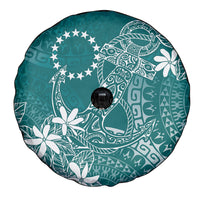 Teal Kuki Airani Tapakau Spare Tire Cover Tribal Anchor Mix Tiare LT7 - Polynesian Pride
