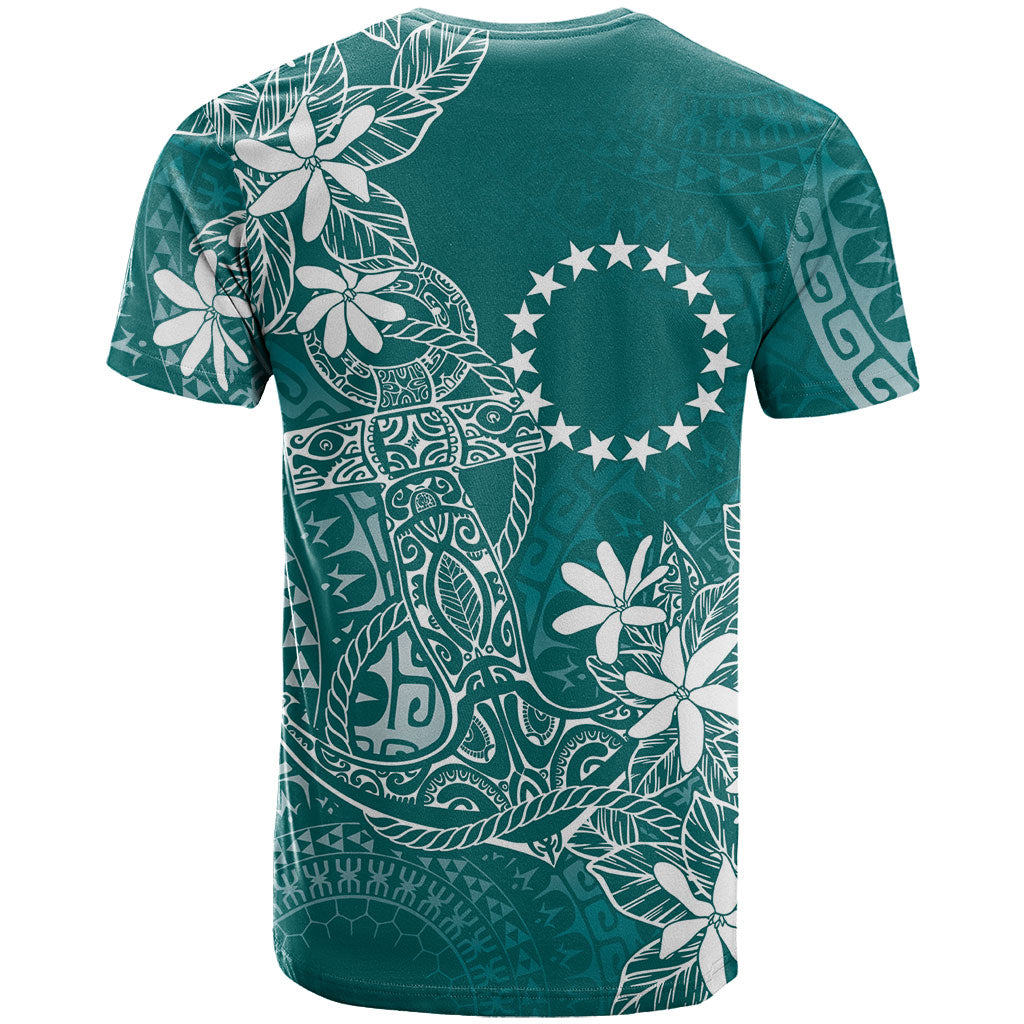 Teal Kuki Airani Tapakau T Shirt Tribal Anchor Mix Tiare