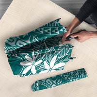 Teal Kuki Airani Tapakau Umbrella Tribal Anchor Mix Tiare LT7 - Polynesian Pride