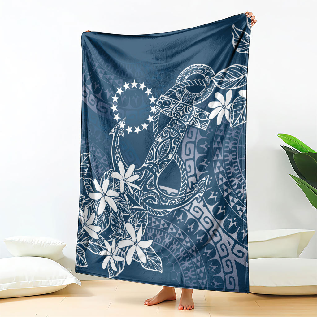 Navy Kuki Airani Tapakau Blanket Tribal Anchor Mix Tiare