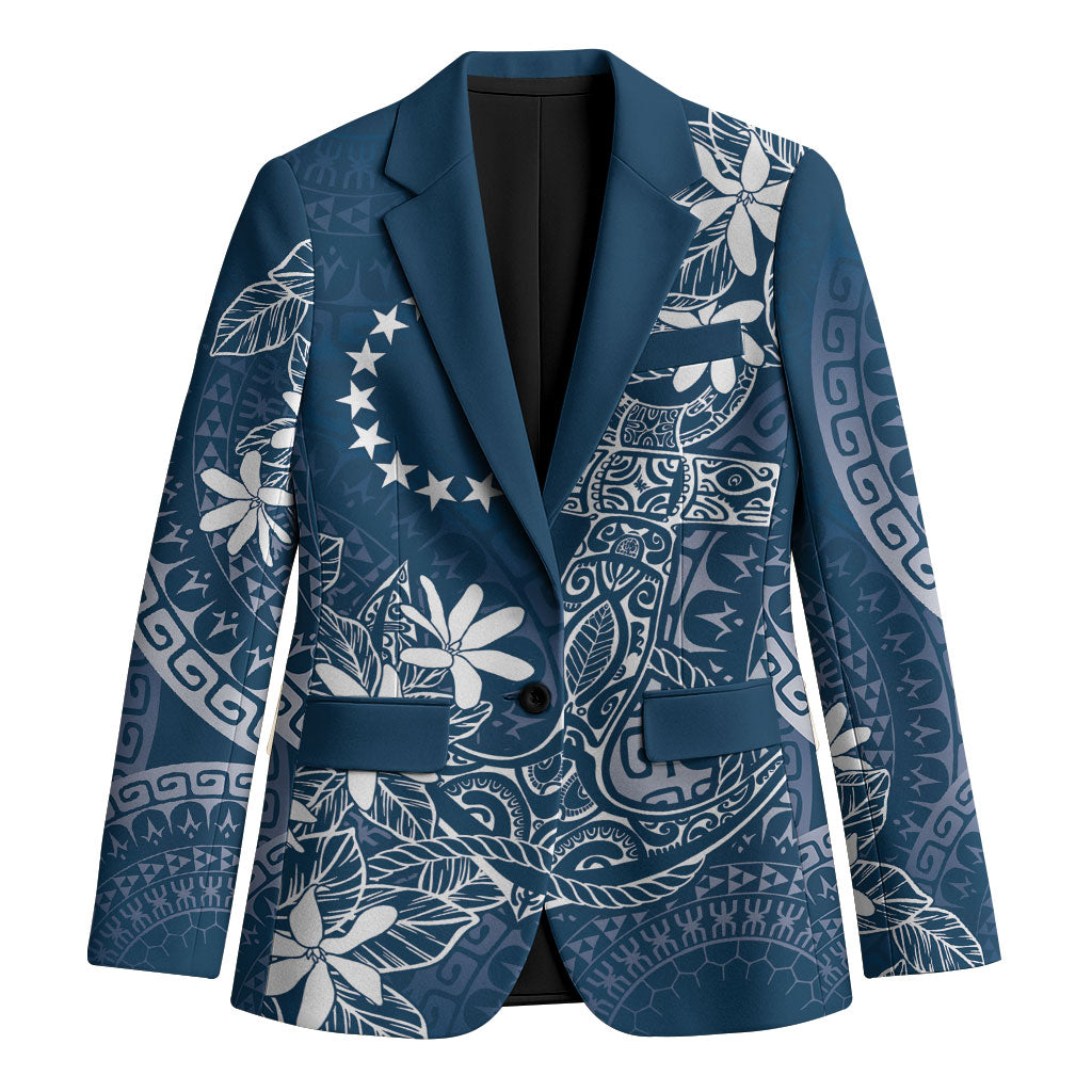 Navy Kuki Airani Tapakau Blazer Tribal Anchor Mix Tiare LT7 Unisex Navy - Polynesian Pride