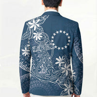 Navy Kuki Airani Tapakau Blazer Tribal Anchor Mix Tiare LT7 - Polynesian Pride