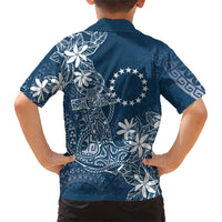 Navy Kuki Airani Tapakau Hawaiian Shirt Tribal Anchor Mix Tiare