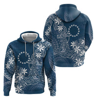 Navy Kuki Airani Tapakau Hoodie Tribal Anchor Mix Tiare