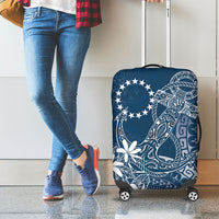Navy Kuki Airani Tapakau Luggage Cover Tribal Anchor Mix Tiare LT7 - Polynesian Pride