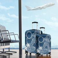 Navy Kuki Airani Tapakau Luggage Cover Tribal Anchor Mix Tiare LT7 - Polynesian Pride