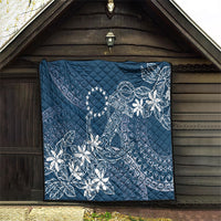Navy Kuki Airani Tapakau Quilt Tribal Anchor Mix Tiare