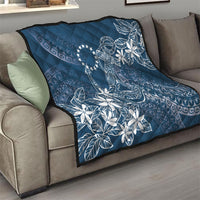 Navy Kuki Airani Tapakau Quilt Tribal Anchor Mix Tiare