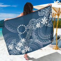 Navy Kuki Airani Tapakau Sarong Tribal Anchor Mix Tiare LT7 One Size 44 x 66 inches Navy - Polynesian Pride