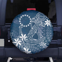 Navy Kuki Airani Tapakau Spare Tire Cover Tribal Anchor Mix Tiare LT7 No hole Navy - Polynesian Pride