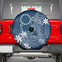 Navy Kuki Airani Tapakau Spare Tire Cover Tribal Anchor Mix Tiare LT7 - Polynesian Pride