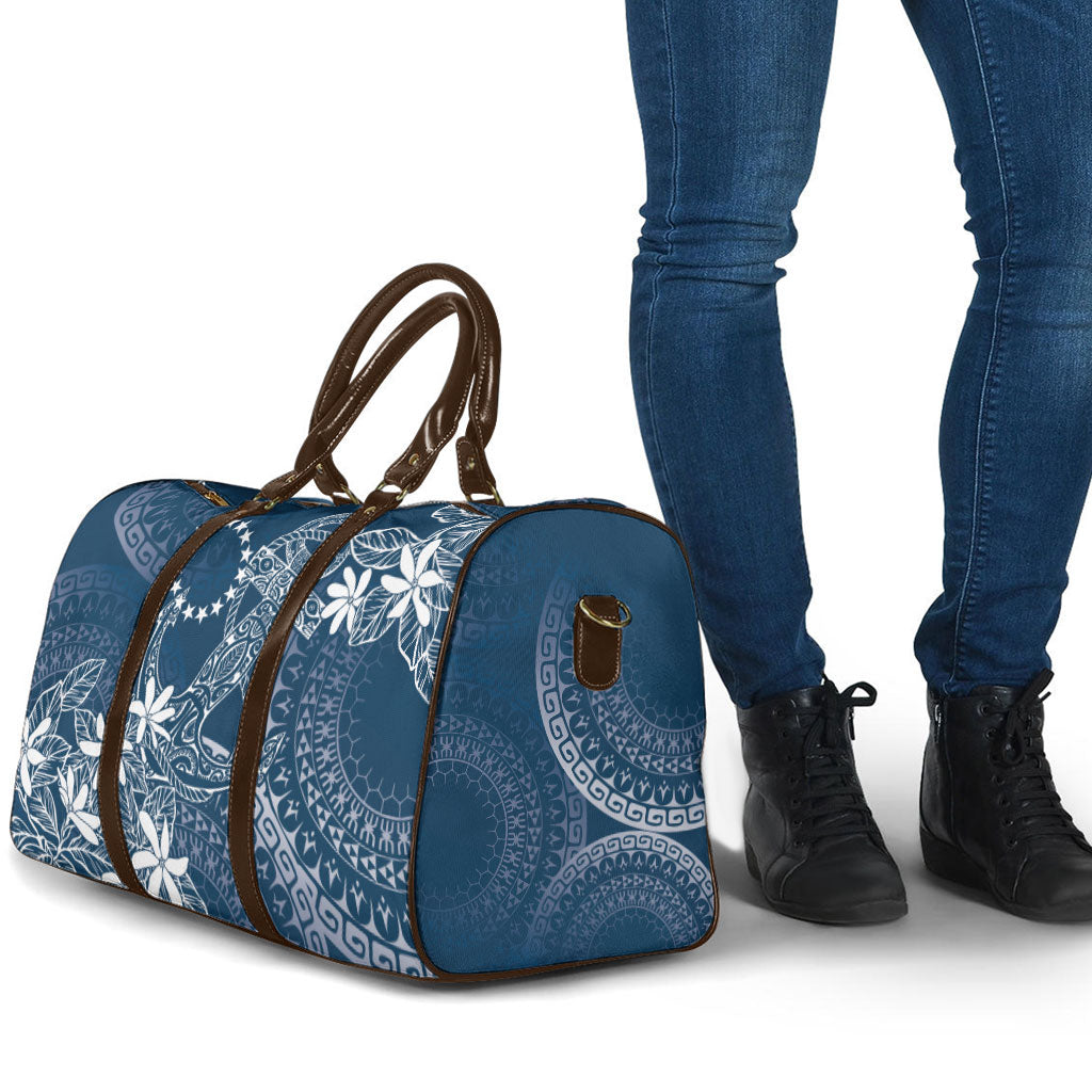 Navy Kuki Airani Tapakau Travel Bag Tribal Anchor Mix Tiare