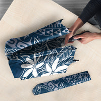 Navy Kuki Airani Tapakau Umbrella Tribal Anchor Mix Tiare LT7 - Polynesian Pride