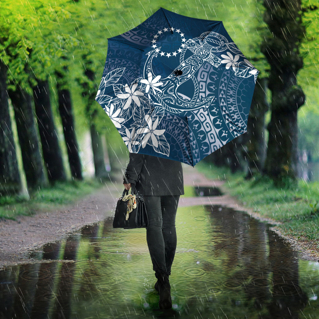 Navy Kuki Airani Tapakau Umbrella Tribal Anchor Mix Tiare LT7 - Polynesian Pride