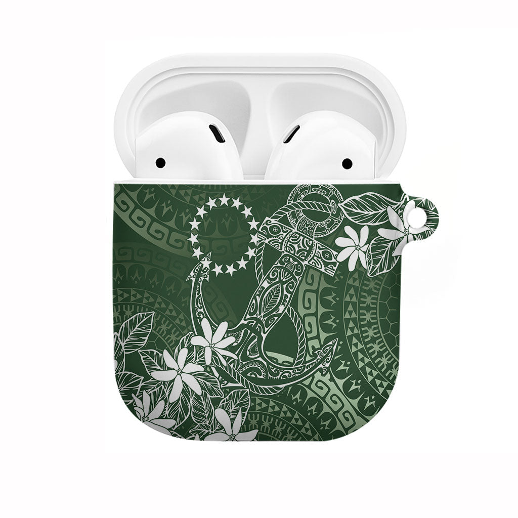 Sage Green Kuki Airani Tapakau AirPods Case Tribal Anchor Mix Tiare LT7 Sage Green - Polynesian Pride