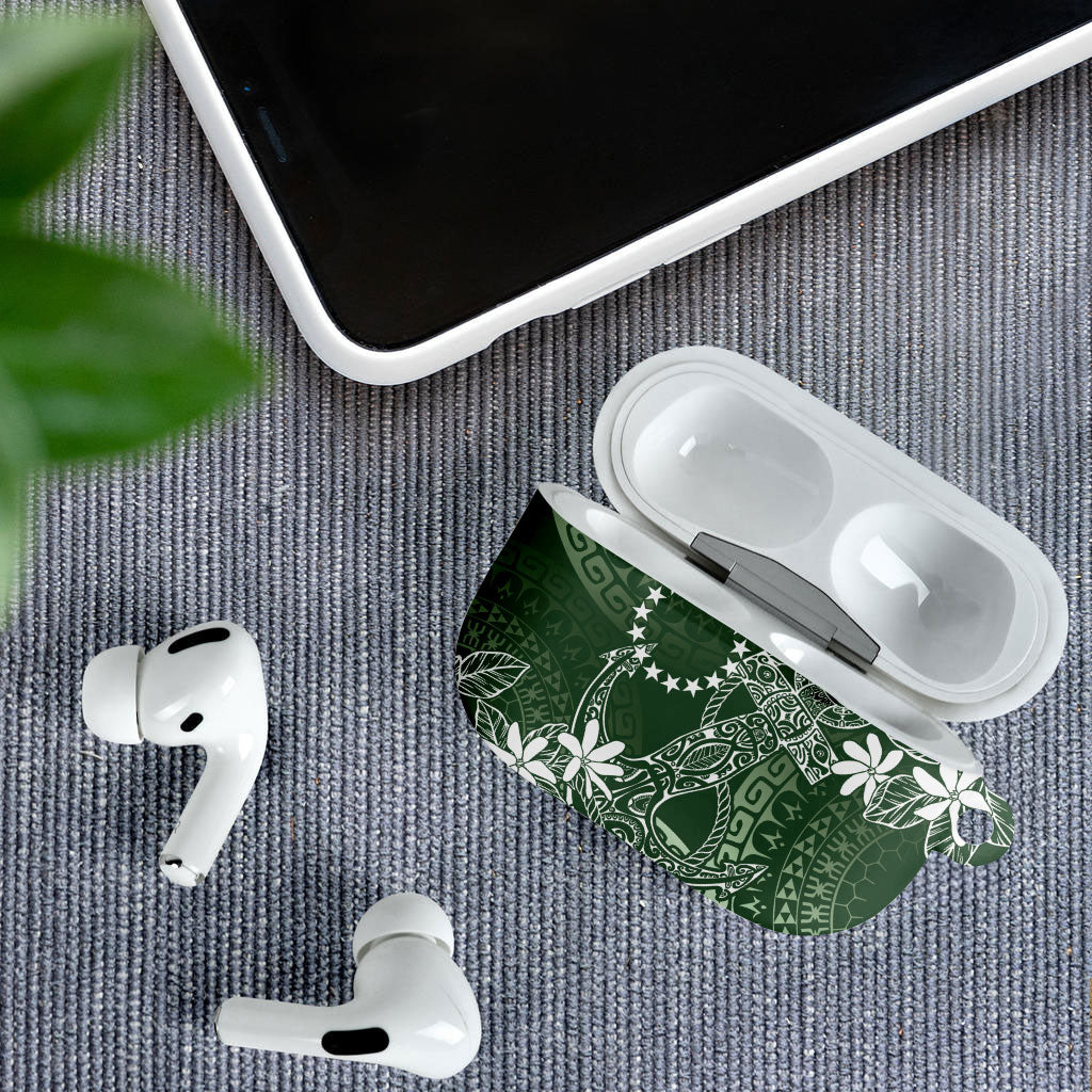 Sage Green Kuki Airani Tapakau AirPods Case Tribal Anchor Mix Tiare LT7 - Polynesian Pride